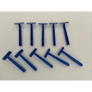 Standard Disposable Razor , Twin-Blade , Blue Handle (LOT OF 10) BRAND NEW